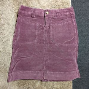 Athleta purple corduroy skirt